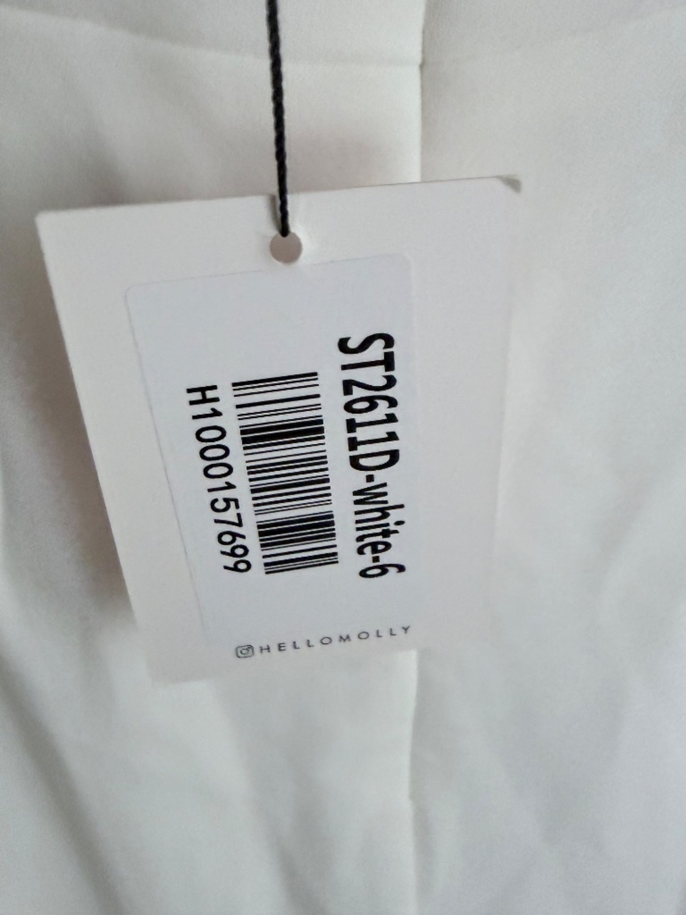 NWT Hello Molly White Strapless Ruffle Dress Sz S - Picture 6 of 7